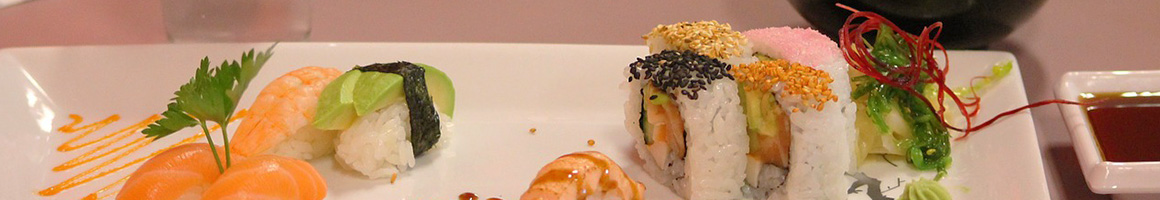 Eating Japanese Sushi at U-Yee Sushi & Hibachi restaurant in Iselin, NJ.